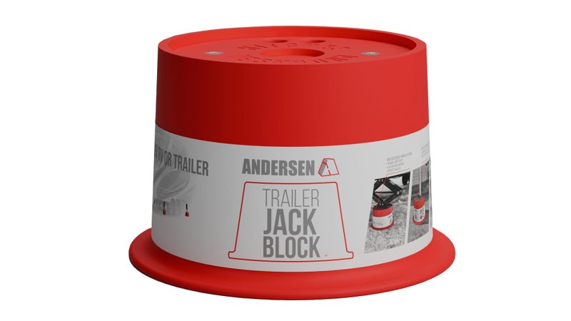 ANDERSEN HITCHES | RV Travel Accessories | 1-Pack Trailer Jack Block w/ Magnets | Quick Leveling Stabilizers for Trailers Jackstand Level Quickjack Heavy Duty Utility Blocks | 3608 - Image 2